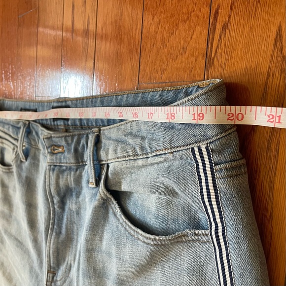 Talbots Modern Ankle High Rise Jeans 16W w/Side Stripe Sea Glass Light Wash - Picture 5 of 12